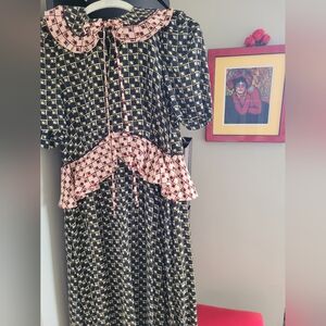 Orla Kiely  Dress with Pink Accents